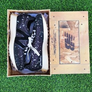 NEW BALANCE 327 X JOSHUA VIDES BLACK WHITE SPLATTER MS327JSV - 10.5